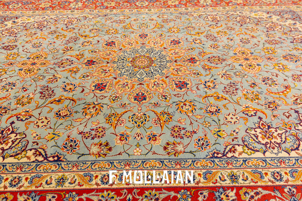 Antique Isfahan Rug Silk Warp n°:42797440